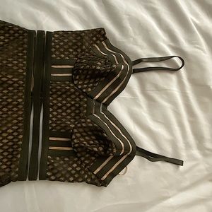 GUESS dress in Olive and Nude/Cream - NWT (NY Eve Dress, Christmas Dress, etc)